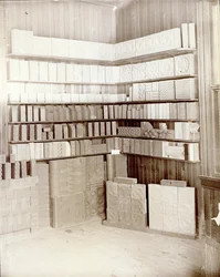 Produktproben im Büro der Tower Grove Brick Works